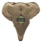 Ebros Rustic Bronzed Safari Elephant Wall Hook Hanger 7" Tall for Light Duty Weight Items