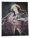 Wolf Song Howling Gray Wolves With Full Moon Wood Framed Canvas Wall Decor