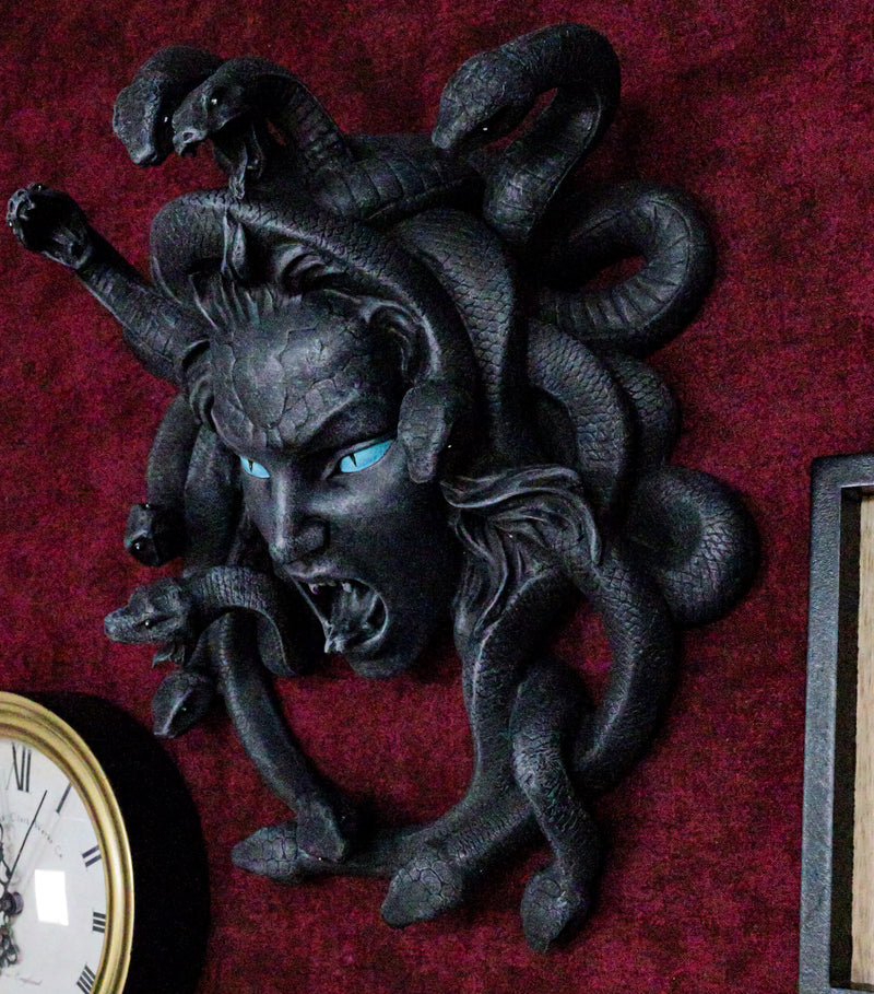Ebros Greek Mythology Gorgon Goddess Medusa Head with Hair of Snakes Wall Decor
