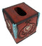 Western Cowgirl Red Valentines Love Heart Lace Scrollwork Tissue Box Cover Decor