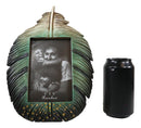 Green Southwestern Native Indian Butterfly Spotted Feather Picture Frame 4"X6"