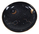 Purple Star Astrology Constellation Zodiac Moon And Stars Trinket Jewelry Dish