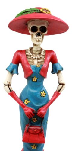 Day Of The Dead DOD Skeleton Lady Isabela Figurine High Tea Fashion Diva Statue