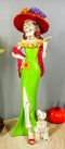 Ebros Day of The Dead Skeleton Lady Fiona with Green Gown Figurine 12.5" Tall
