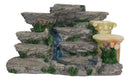 Nature Terraced Mountain Waterfall Stream Steps Display Figurine For Miniatures