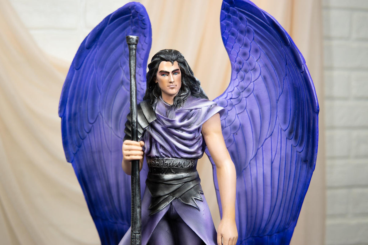 Ebros  Judaic Colorful Cherubim Messenger Archangel Saint Gabriel Statue 15"H