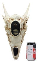 Ebros Large Gothic Tribal Stencil Art Horned Dragon Head Skull As Wall Decor Or Statue