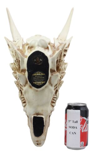 Ebros Large Gothic Tribal Stencil Art Horned Dragon Head Skull As Wall Decor Or Statue