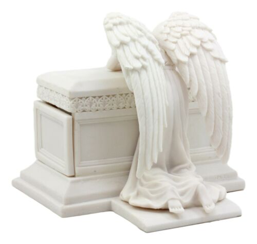 Inspirational Angel of Bereavement Urn Figurine Box Keepsake Figurine 5.5"H