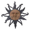 Ebros Aluminum Metal Belenos Celestial Solar Radiant Celtic Sun God Wall Hanging Decor 36.25" Diameter Figurine Home Decorative Rising Sun Face Plaque 3D Art Belenus The Shining God Sculpture