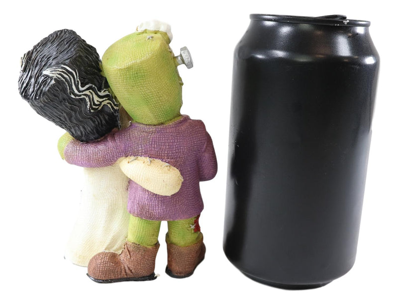 Pinheadz Frankenstein And Bride Holding Voodoo Red Heart Immortal Love Figurine