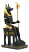 Egyptian God Of Afterlife Anubis On Throne Dollhouse Miniature Figurine
