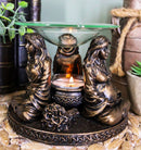Wicca Triple Goddess Maiden Mother Crone Votive Holder Aroma Oil Warmer Figurine