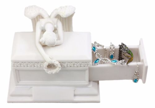 Inspirational Angel of Bereavement Urn Figurine Box Keepsake Figurine 5.5"H