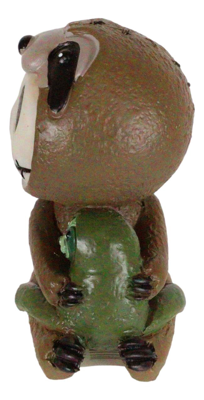 Ebros Furry Bones Three Toed Sloth Brady Voodoo Skeleton Figurine 2.5"H