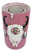 Southwestern Indian Dreamcatcher Feathers Colorful Votive Candleholders Set Of 4