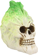 Ebros Day Of The Dead Vegetable Napa Cabbage Skull Statue 6"L Cranium Figurine