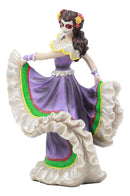 Ebros Dia De Los Muertos Day Of The Dead Sugar Skulls Pretty Purple Gown Dancer Statue