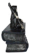 Ebros Macabre Grim Reaper With Scythe Sitting On Books Of Life Jewelry Box