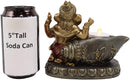 Ebros Lord God Ganesha with Modaka Bowl of Sweets Votive Candle Holder Figurine