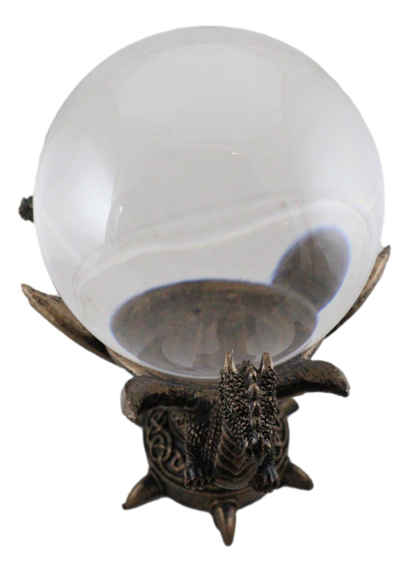 Celtic Guardian Leviathan Trinity Dragon Meditation Gazing Ball Wicca Figurine