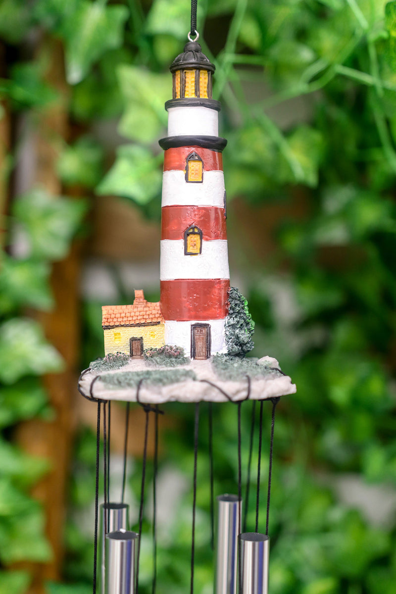 Assateague Islands Lighthouse Nautical Beacon Resonant Relaxing Wind Chime Patio