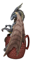 Spirit Cocktail Drink Moscow Mule Gray Dragon Bathing Faux Copper Mug Figurine