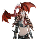 Furionchires Red Haired Witch Warrior With Juvenile Dragon Statue Nene Thomas