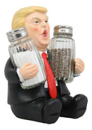 Ebros Make Flavor Great Again US President Trump Salt & Pepper Shakers Holder