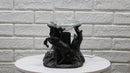 Ebros Fantasy Black Macabre Unicorn By Graveyard Of Skulls Electric Oil Burner Statue