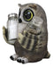 Ebros Whimsical Owlet Baby Owl W/ Big Round Eyes Glass Salt & Pepper Shakers Set