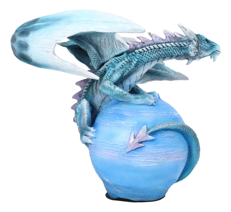 Ebros Celestial Galaxy Planet Mercury Terrestrial Blue Guardian Dragon Figurine Decor