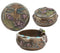 Ebros Nouveau Dragonfly Flitting Lily Over The Pond Round Jewelry Box Figurine