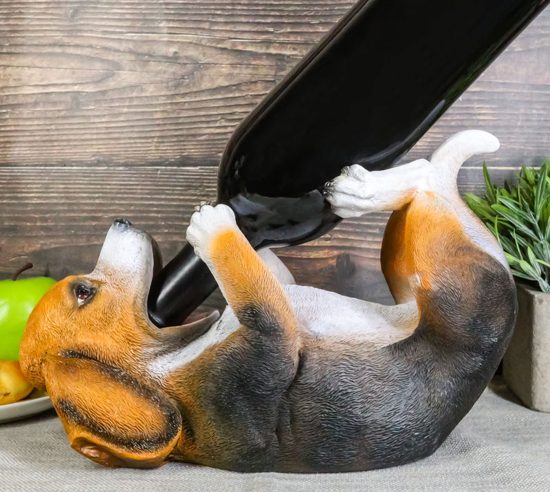 Ebros Canine Pedigree Cute Beagle Hound Dog Wine Oil Bottle Holder Figurine Kitchen