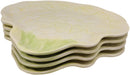 Ebros Kitchen Cauliflower Steak Shaped Serving Plates or Dish Platters SET OF 4