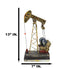 Western Rustic Bronze Finish Nodding Donkey Pumpjack Oil Derrick Rig Figurine