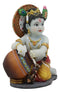 Ebros Hindu God Young Baby Krishna Vishnu Stealing Butter From The Gopis Statue Decor