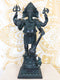 Ebros Large 21" Tall Bali Ganesha With Dhoti in War Armor On Pillar With Rat Statue