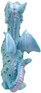 Ebros Whimsical Aqua Blue Wyrmling Baby Hatchling Dragon Figurine 4.75"H