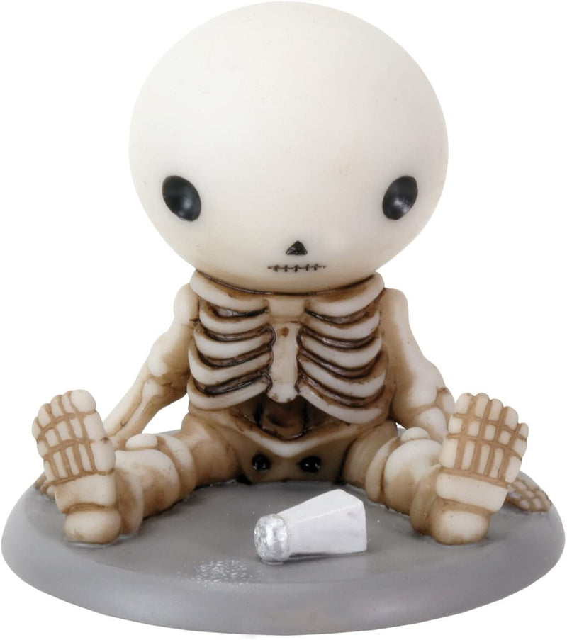 Ebros Lucky Spills Salt Collectible Figurine 2.5" Tall Skeleton Boy Statue