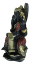 Vastu Hindu God Ganesha Ganapati Seated On Lotus Writing Mahabharata Figurine