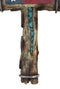 Rustic Western Lone Star Texas State Flag With Turquoise Rocks Rugged Wall Cross