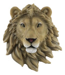 Ebros Simba Safari King Of The Jungle Lion Head Wall Plaque 9.25"Tall Taxidermy