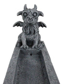 Gothic Fantasy Winged Baphomet Goat Gargoyle Incense Burner And Candle Holder