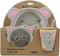 Ebros Elephant 5 Piece Organic Bamboo Dinnerware Set For Kids Children Toddler