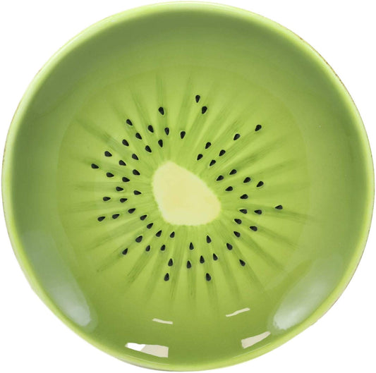 Ebros 8.25" Wide Kiwi Fruit Shaped Serving Plate or Dining Dish Platter 1 PC