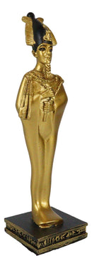 Egyptian Deity God And Judge of The Dead Osiris Holding Crook and Flail Figurine
