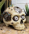 Ebros Steampunk Terminator Skull Figurine Cybernetic Clockwork And Robotic Gearwork Technology Prototype Skull Statue