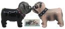 Adorable Kissing Love Pugs Decorative Ceramic Salt And Pepper Shakers Figurines