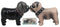 Adorable Kissing Love Pugs Decorative Ceramic Salt And Pepper Shakers Figurines